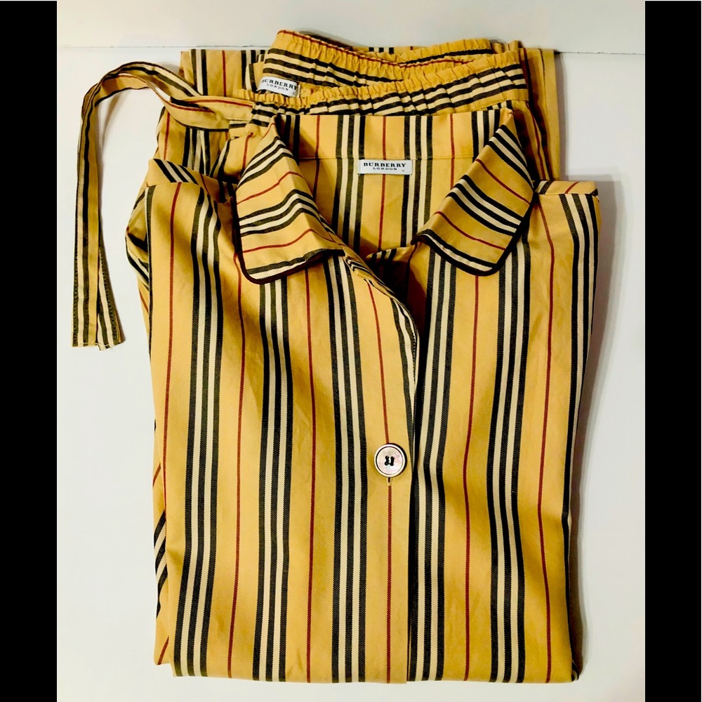 BURBERRY London Nova Check 2 Pc Drawstring Pajama